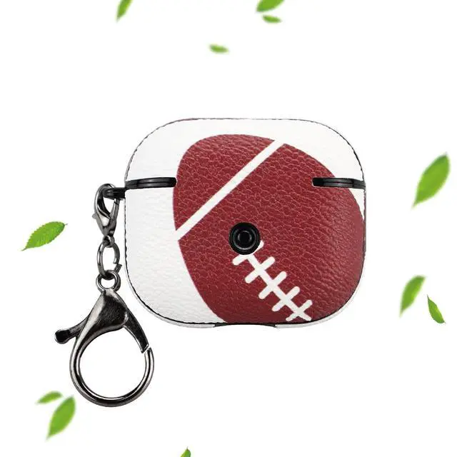 Alt view image 5 of 5 - Soccer Case for AirPods Case Cover,Anti Scratch Football AirPods 3 Case Cover,with Keychain Front led Visiblenot pro 3