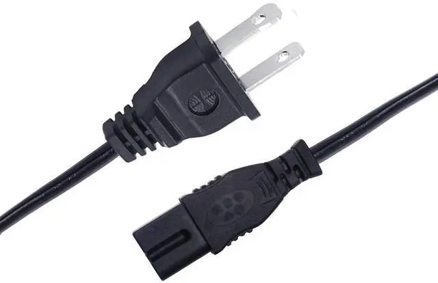 Main image of 8ft Polarized Power Cord Replacement for Vizio E500I-A1 TV 2 Prong AC Cable | Replacement for Vizio E390I-B1E E40X-C2 E420-A0 E420I-A0 E420i-A1 E470i-A0 E50-C1 E550I-A0 E550I-B2 E55-C1 E55-C2