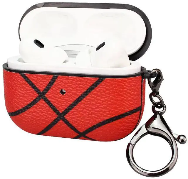 Main image of Case for AirPods pro 2, Full Protective Durable Basketball Case for Apple AirPods pro 2 Charging,Case Cover with Keychain
