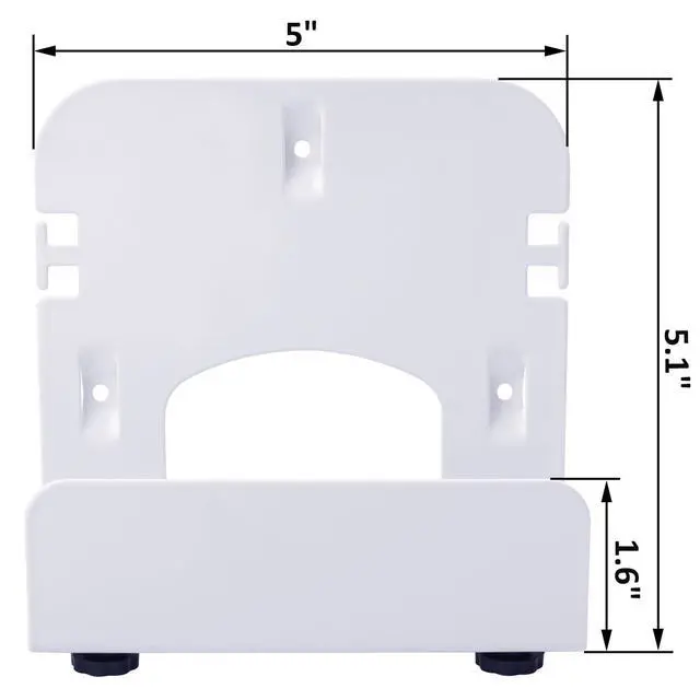 Alt view image 3 of 6 - Gmailmall Cable Box Mount Modem Adjustable Wall Mount for Most Narrow Media Players Compatible with Roku, Router, Fire TV, M4 Mac mini, Beelink, Cable Box, and Other Streaming Media Players