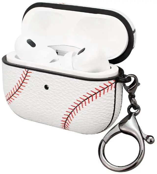 Main image of Case for AirPods pro 2, Full Protective Durable Baseball Case for Apple AirPods pro 2 Charging,Case Cover with Keychain
