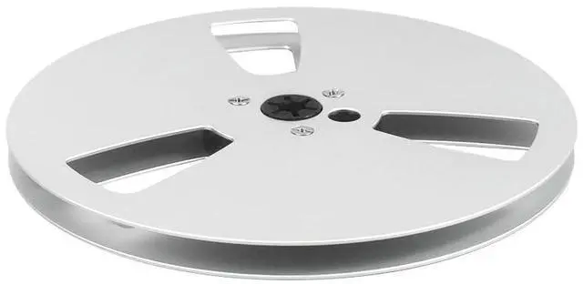 Alt view image 5 of 7 - 1/4 7 Inch Nab Aluminum Metal Reel, Aluminum Alloy Universal Empty Take Up Reel to Reel, Small Hub for TEAC/ReVox Studer, 3 hold
