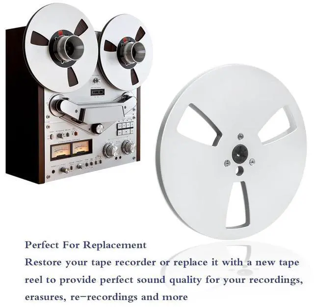 Alt view image 3 of 7 - 1/4 7 Inch Nab Aluminum Metal Reel, Aluminum Alloy Universal Empty Take Up Reel to Reel, Small Hub for TEAC/ReVox Studer, 3 hold