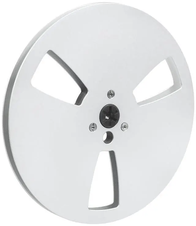Alt view image 6 of 7 - 1/4 7 Inch Nab Aluminum Metal Reel, Aluminum Alloy Universal Empty Take Up Reel to Reel, Small Hub for TEAC/ReVox Studer, 3 hold