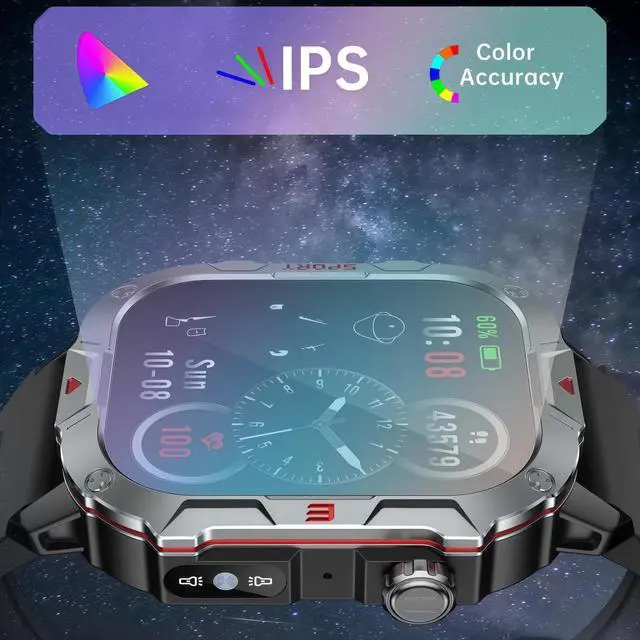Alt view image 3 of 7 - smart Watches for Men Women, 2.1" HD Touchsreen, Bluetooth Calling, 5 ATM Water-Resistance, 130+ Sports Modes, Health, Fitness & Sleep Tracker, Timer, Pedometer, Fitness Watch for Android/iOS