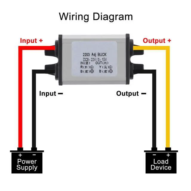 Alt view image 4 of 7 - 2PCS DC Buck Converter Voltage Regulator DC 8-22V to 3-15V 5V 12V 3A Step-Down Module Waterproof Car Power Converter Compatible with Led Light Car Truck Boat