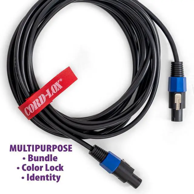 Alt view image 6 of 6 - Rivet Series Cable Ties - Reusable Hook and Loop Straps, Cable and Cord Management for Musicians, Pro Audio/Video Technicians, Fabricated in USA (Blue, 9 x 1 Inch, 10 Pack)