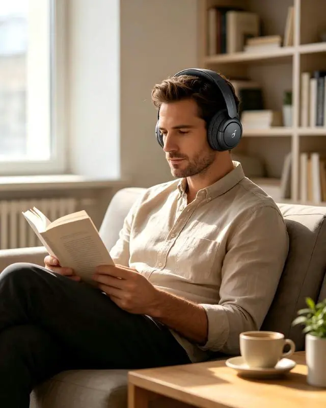 Alt view image 5 of 6 - Replacement Ear Pads Compatible with Anker Soundcore Life Q35 Black | for Anker Soundcore Life Q30 headphones Soft cotton/memory foam ear pads and earmuffs