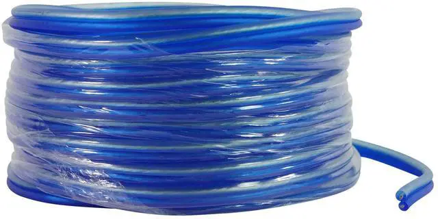 Main image of Blue 16G25 OFC 16 Gauge 25 Ft 100% Copper Speaker Wire | Car/Marine/Home Audio, Tinned for Corrosion Resistance, Super-Flex Design, Foot Markers, Polarity Labels, UV Resistant