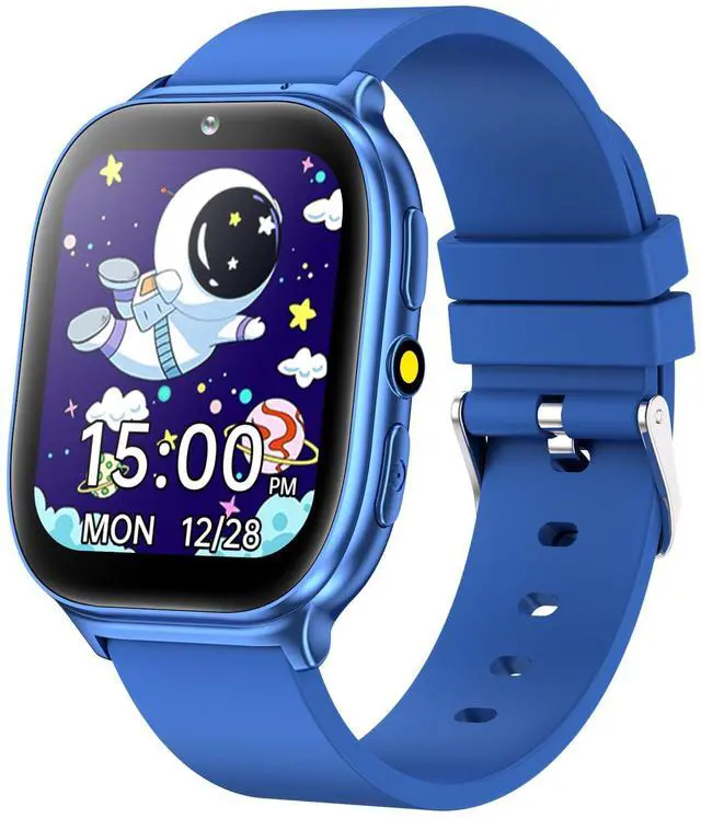 Main image of Kids Smart Watch for Girls Boys Age 5-12, 10 Alarms and Vibration Reminder, App Location Check, 20 Puzzle Games HD Touch Screen Watch with Camera, Music Player, Pedometer, Flashlight, Gift(Blue)