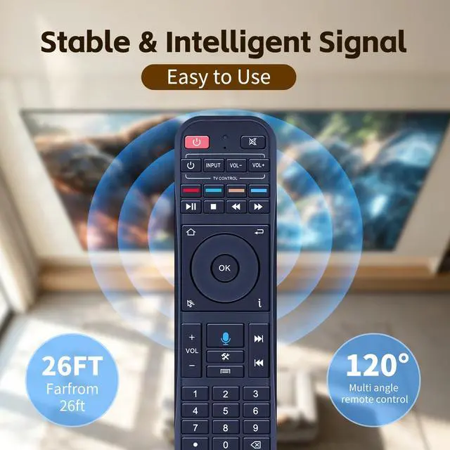 Alt view image 3 of 7 - RC-200 Voice Remote Control for Superbox S7 Max/Prime/Pro/Ultra | S6 Max/Ultra/Pro, S5 Max/Pro, Voice Control, No Backlight