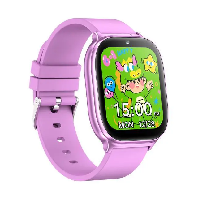 Alt view image 6 of 7 - Kids Smart Watch for Girls Boys Age 5-12, 10 Alarms and Vibration Reminder, App Location Check, 20 Puzzle Games HD Touch Screen Watch with Camera, Music Player, Pedometer, Flashlight, Gift (Purple)