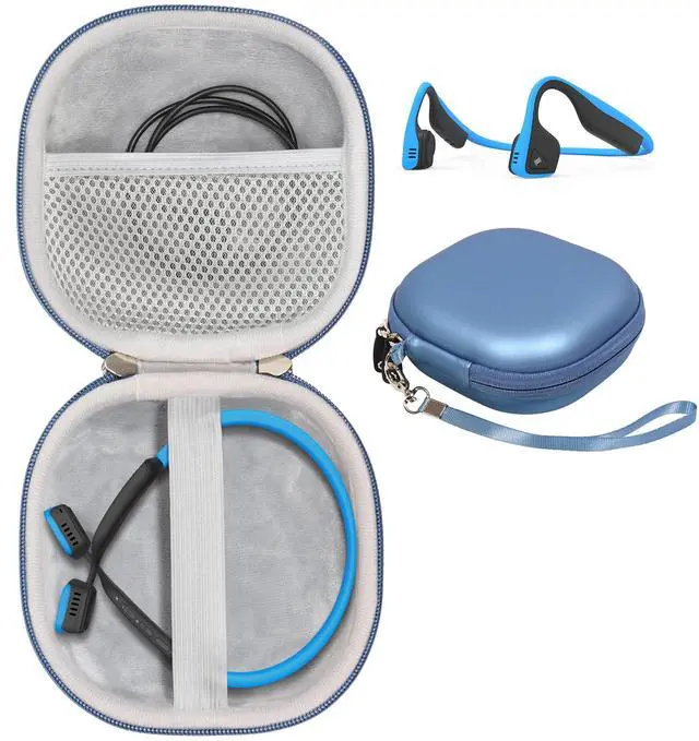 Main image of Bone Conduction Headphone Case for Aftershokz Aeropex, Trekz Air, Bluez 2, KSCAT, Sades, DIGICare, allmity, Shokz OpenRun Pro/Mini, OpenMove