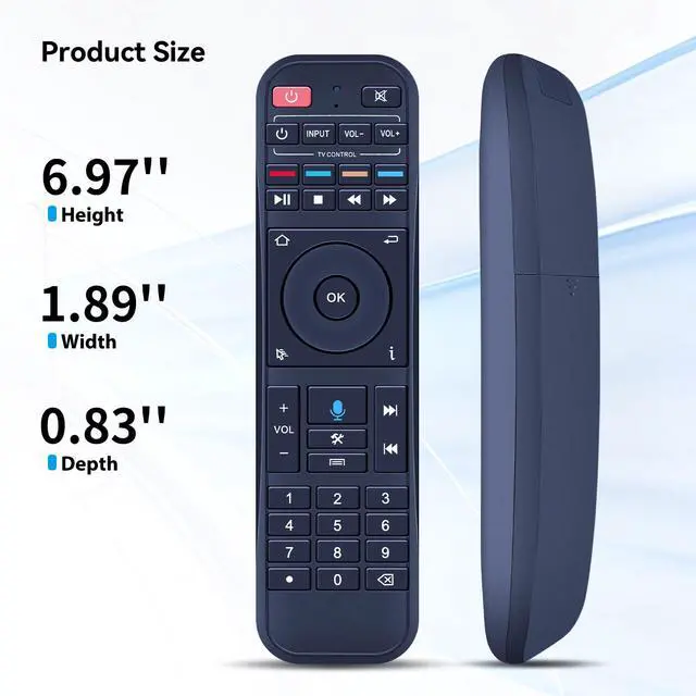 Alt view image 6 of 7 - RC-200 Voice Remote Control for Superbox S7 Max/Prime/Pro/Ultra | S6 Max/Ultra/Pro, S5 Max/Pro, Voice Control, No Backlight