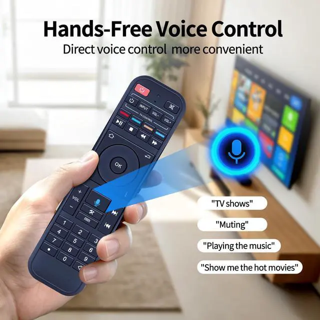 Alt view image 4 of 7 - RC-200 Voice Remote Control for Superbox S7 Max/Prime/Pro/Ultra | S6 Max/Ultra/Pro, S5 Max/Pro, Voice Control, No Backlight