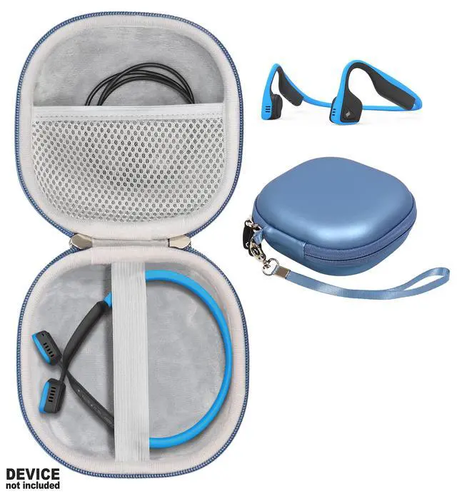 Alt view image 6 of 6 - Bone Conduction Headphone Case for Aftershokz Aeropex, Trekz Air, Bluez 2, KSCAT, Sades, DIGICare, allmity, Shokz OpenRun Pro/Mini, OpenMove