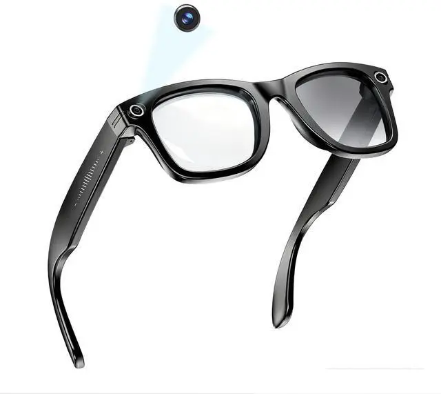 Main image of AI Smart Glasses with Camera, 1080P HD POV First-Person View Video Recording and Translator, AI Object Recognition, Bluetooth Audio, 290mAh Battery, Photochromic Lenses for Sports, Travel, Work