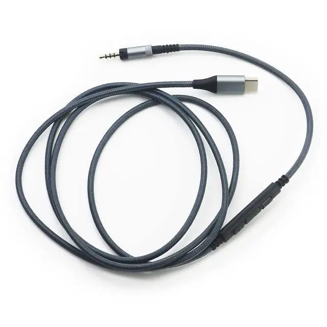 Alt view image 6 of 6 - USB C Audio Cable Compatible with Sennheiser HD400S HD4.40 HD4.40BT HD4.50 HD4.50BTNC Headphone, Remote Volume Mic Compatible with iPhone 17/ Air /16/15/iPad