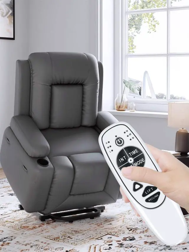 Alt view image 2 of 5 - 5 Pin Female Plug 9 Button DN-34A Replacement Remote Control with Vibration Massage & Heat fit for Lift Recliner Chair