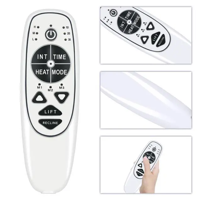 Alt view image 4 of 5 - 5 Pin Female Plug 9 Button DN-34A Replacement Remote Control with Vibration Massage & Heat fit for Lift Recliner Chair