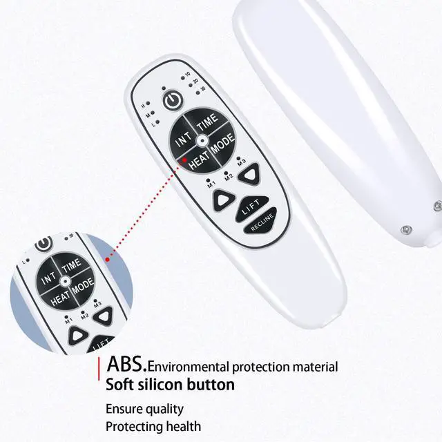 Alt view image 5 of 5 - 5 Pin Female Plug 9 Button DN-34A Replacement Remote Control with Vibration Massage & Heat fit for Lift Recliner Chair