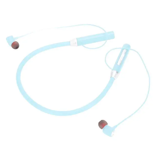 Alt view image 6 of 6 - BT 5.2 Neckband Earbuds, Magnetic Headphones, IPX5 Stereo Ergonomic Enhanced Bass Sports Earphone with Multi Functional Buttons for Exercising (Blue)
