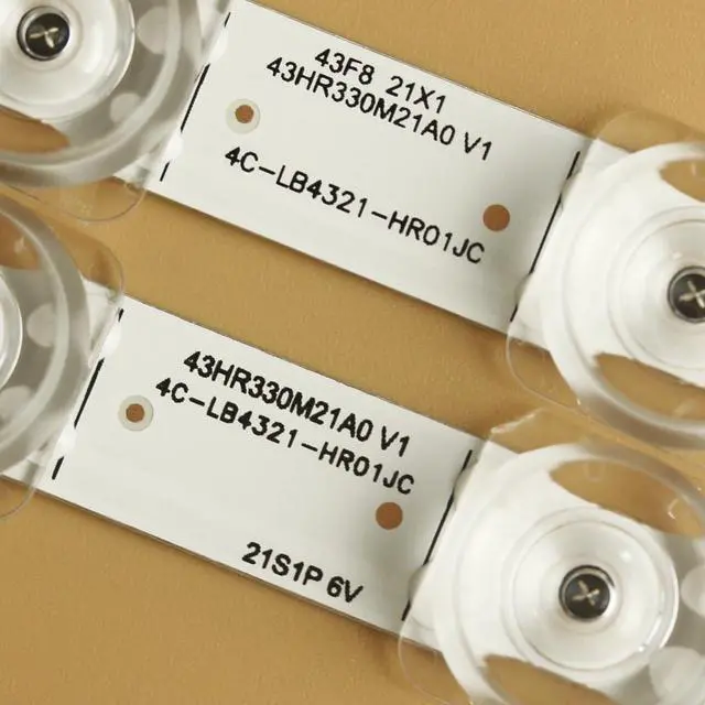 Alt view image 4 of 6 - LED Backlight Strip TV Replacement Part for 43S431 43S435 43S434 43S433 4C-LB4321-HR 43HR330M21A1 43S425LAAA 43S425LABA 43S425LBAA 43S425LDAA 43S425TDAA 43S425VDAA 43S425VDBA LVU430NDEL