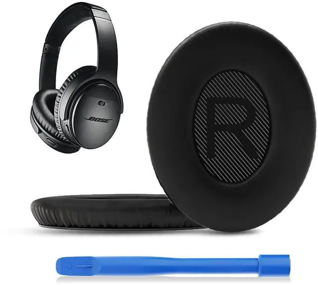 Main image of Replacement Ear Pads for Bose QC35 & QC35ii Headphone, Black | Compatible with Bose QuietComfort 35, QuietComfort 35II, QC45, QC Headphones