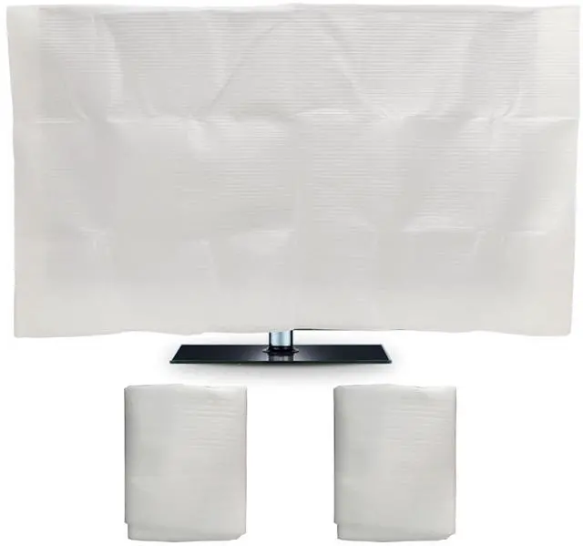 Main image of 2 Pack Foam Flat Screen TV Cover Fits Up to 55"L x 32"W Flat Screen TV50-55 Inch Television Foam Cover for TV Protection During House Moving, Storage, or Home Renovation