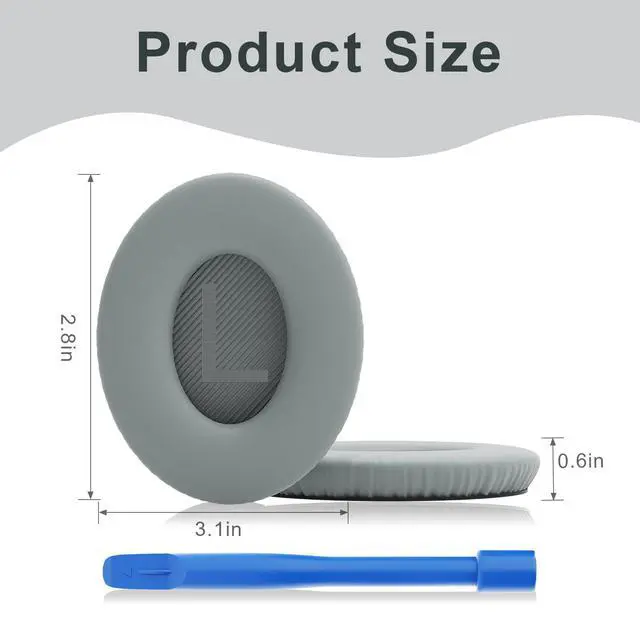 Alt view image 5 of 6 - Replacement Ear Pads for Bose QC35 & QC35ii Headphone, Grey | Compatible with Bose QuietComfort 35, QuietComfort 35II, QC45, QC Headphones