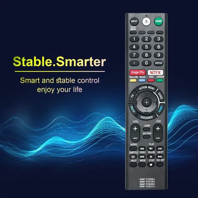 Alt view image 3 of 7 - RMF-TX300U RMF-TX200U Replaced Voice Remote Control Compatible with Sony TV | XBR-55A1E XBR-65A1E XBR-77A1E XBR-75X940E XBR-55X930E XBR-65X930E XBR-49X900E XBR-55X900E XBR-65X900E XBR-75X900E