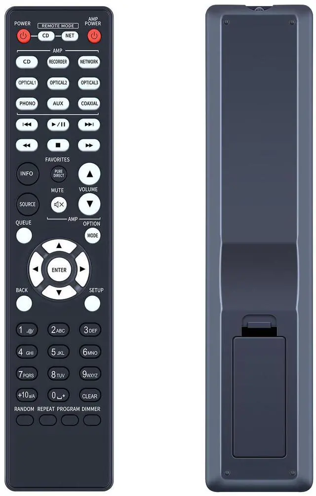 Alt view image 2 of 6 - RC-1223 Remote for Denon PMA-800NE/DCD-800NE/PMA-800PS Amplifiers | Easy pairing,Responsive control,for PMA-800BL