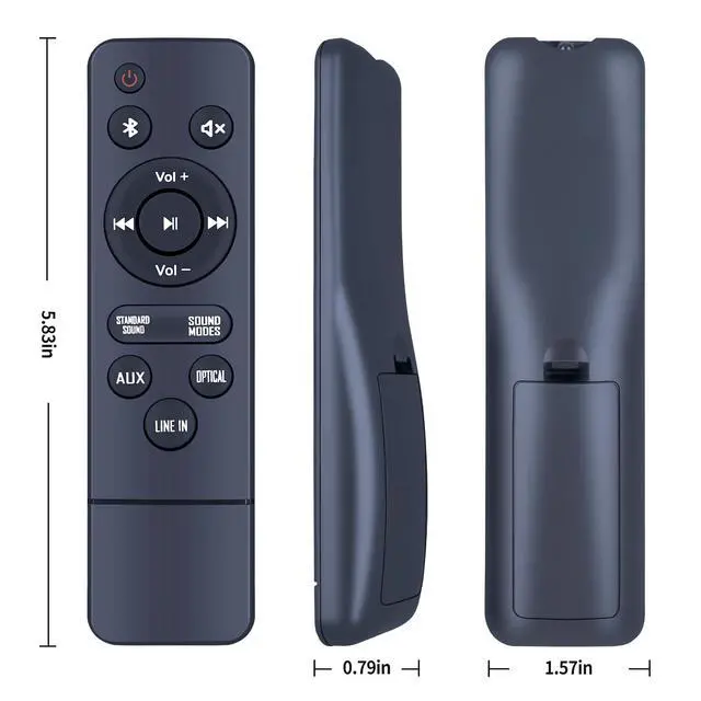 Alt view image 7 of 7 - Replacement Remote Control for Onn Soundbar 100020788, 100024204 | For Onn 100020788, 100024204, 100024201, 100019624, 100008045 Replacement Soundbar Remote Control