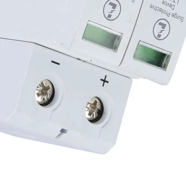 Alt view image 5 of 7 - 2P Surge Arrester Device, Protective Device DC Photovoltaic Protector Low-Voltage Arrester DC Protector Breaker for Home(2P40KA)