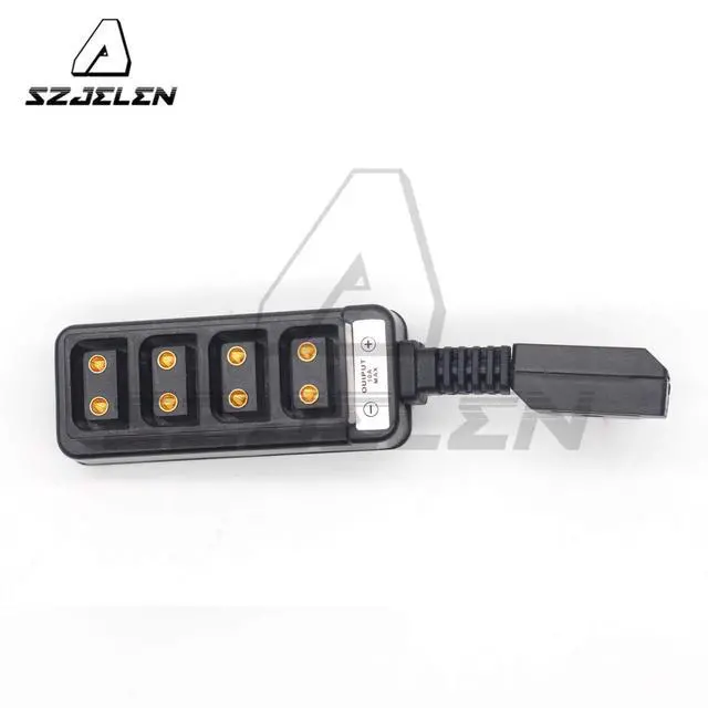 Alt view image 5 of 5 - Ultrashort Dtap Splitter,P-tap Splitter Cable,D-tap to 4ports P-tap D-tap Splitter Cable for Photography Power,Dtap PowerTap Receptacle