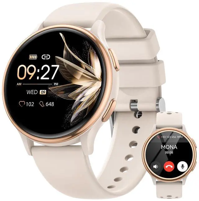 Main image of Smart Watches for Women Gifts (Answer/Make Calls) for Android Phones iPhone Compatible, 2024 Christmas Birthday Gifts for Women Men 7/24 Fitness Watches for Women Fitness Tracker for Womens, Pedometer