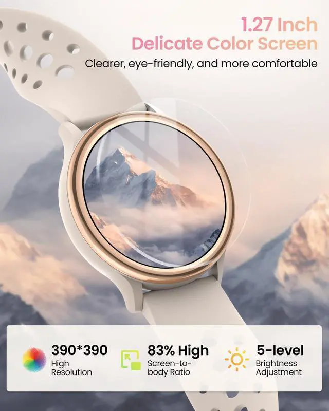 Alt view image 6 of 6 - Smart Watches for Women Gifts (Answer/Make Calls) for Android Phones iPhone Compatible, 2024 Christmas Birthday Gifts for Women Men 7/24 Fitness Watches for Women Fitness Tracker for Womens, Pedometer