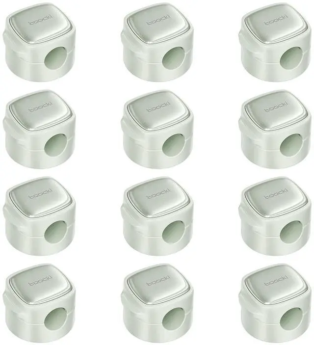 Main image of 12 Pack Magnetic Cable Clips Cord Organizer & Holder, Adhesive Cable Management, Wire Holder for USB Charging Cables, Ideal for Home, Office, Car, Desk, and Nightstand-Green