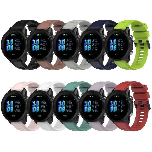 Alt view image 2 of 7 - Band for Garmin Forerunner 955, Soft Silicone Replacement Band for Garmin Forerunner 955 Solar (No Tracker, Replacement Bands Only)