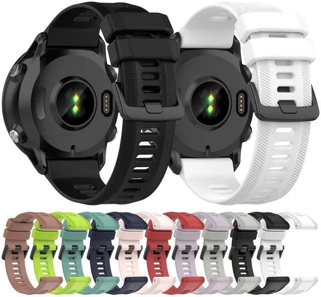 Alt view image 7 of 7 - Band for Garmin Forerunner 955, Soft Silicone Replacement Band for Garmin Forerunner 955 Solar (No Tracker, Replacement Bands Only)