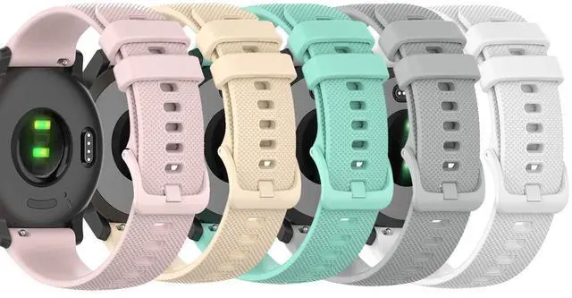 Main image of Bands Compatible with Garmin Venu 4 41mm/Vivoactive 4S/Vivomove 3S/Venu 2S/Venu 3S/Forerunner 255S 265S Band, Silicone Quick Release Straps 18MM Replacement Wristband (10 Colors)