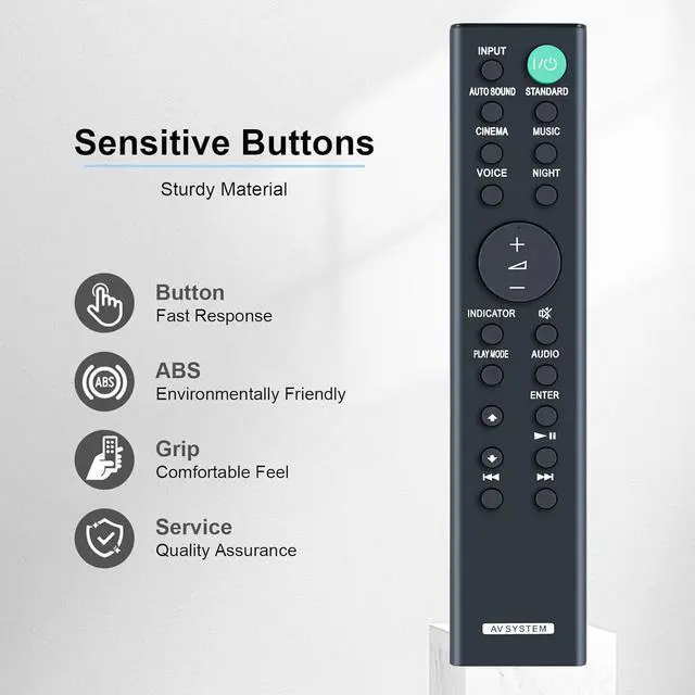 Alt view image 7 of 7 - Replacement Remote Control for Sony HT-S100F HT-SF200 HT-SF150 Soundbar