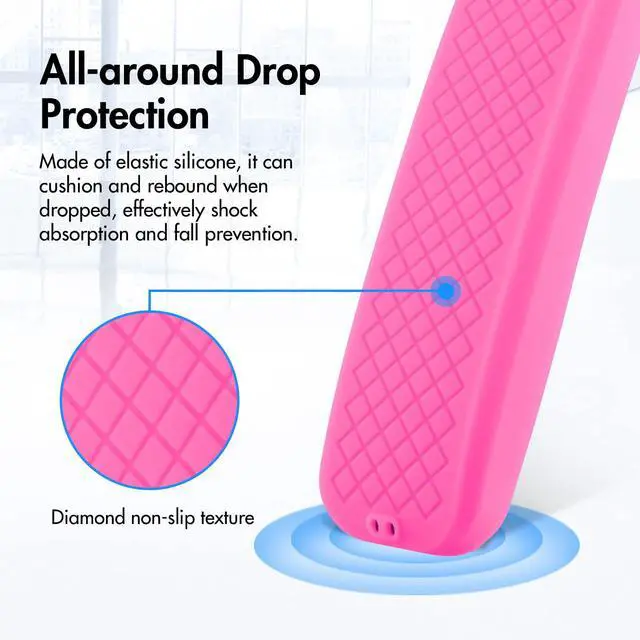 Alt view image 2 of 5 - Remote Cover for SuperBox S5 PRO, S4 PRO, S5 S 5 S6 MAX 2024 2025, S 6-Ultra, S 6-MAX TV Voice Remote Case Pink Sleeve Glow in Dark