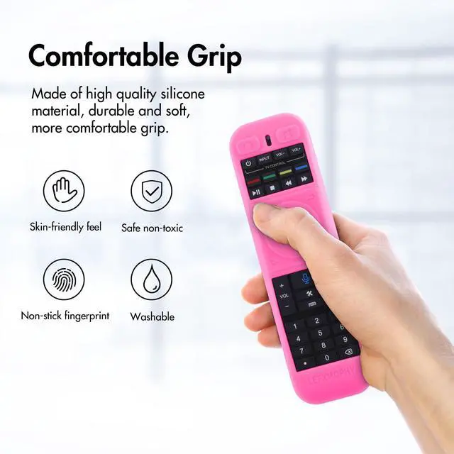 Alt view image 3 of 5 - Remote Cover for SuperBox S5 PRO, S4 PRO, S5 S 5 S6 MAX 2024 2025, S 6-Ultra, S 6-MAX TV Voice Remote Case Pink Sleeve Glow in Dark