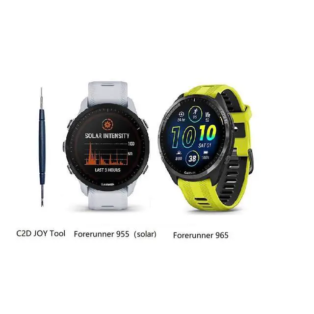 Alt view image 2 of 5 - Strap Compatible with Garmin Forerunner 965/955/945/93522mm Replacement Watch band - Woven Nylon with Hook-And-Loop
