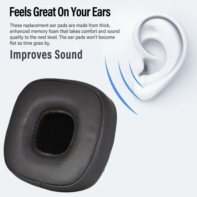 Alt view image 4 of 7 - Major IV Ear Pads Cushions Replacement Compatible with Marshall Major 4 Major IV Headphones Ear Cushions£¬Ear Muffs Memory Foam Earpads