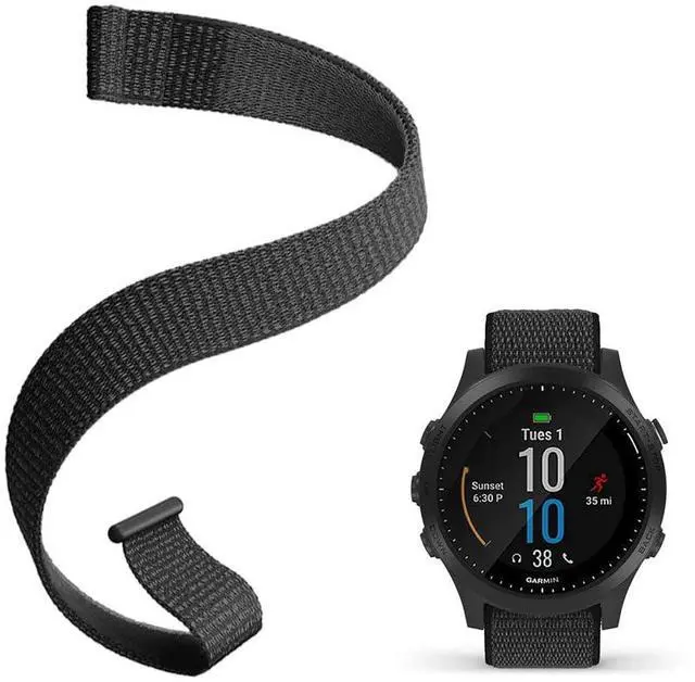 Main image of Strap Compatible with Garmin Forerunner 965/955/945/93522mm Replacement Watch band - Woven Nylon with Hook-And-Loop