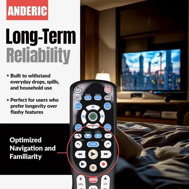 Alt view image 5 of 6 - RRP265V5 Replacement Remote Control Compatible with Verizon FiOS | 2-Device, Version 2/3/4/5 RC2655007/01, Work with All FiOS Systems and Set Top Boxes Replacement Controller
