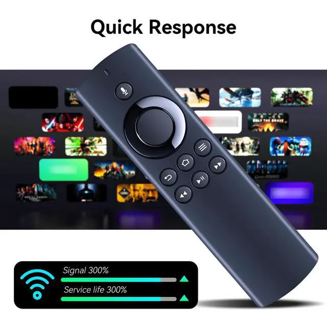 Alt view image 5 of 7 - DR49WK B/PE59CV Replacement Remote Control for AMZ TV 2nd/3nd Gen Stick | for TVs Stick Lite/4K, Cube (1st Gen/2nd Gen, and Later), Voice Search