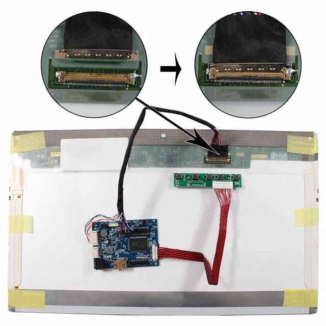 Alt view image 6 of 7 - Controller Board Fit for 14" 15.6" 1366x768 40Pin LVDS LCD Screen | b140xw03 v.0 N156B6 LP156WH4 TL B156XW02 LP140WH1 LP140WH3 TL LTN140AT02 LTN140AT07 B156XW04 B156XTN02.1
